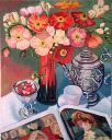 Coffee Pot And Poppies
