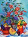 Tiger Lilies And Nasturtiums